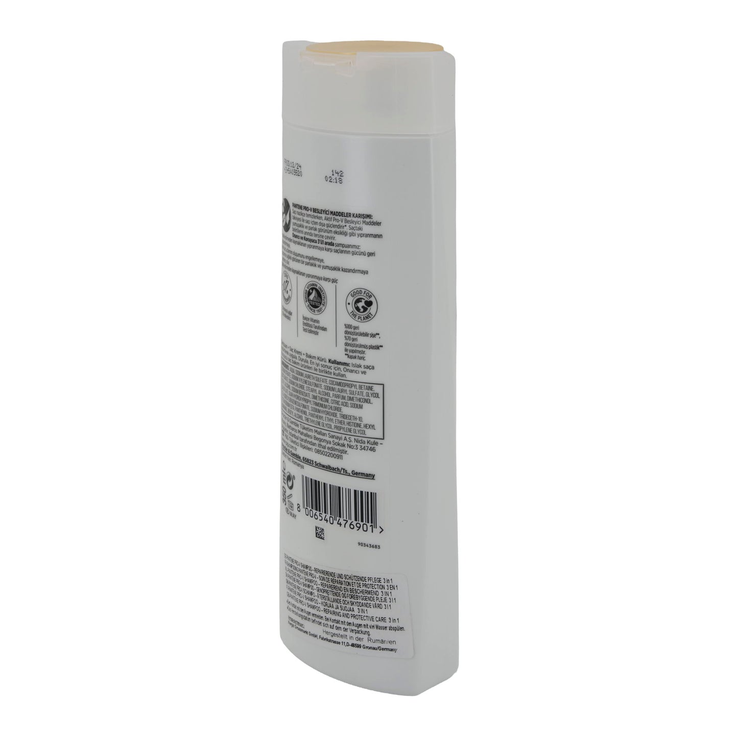 Pantene Pro-V Shampoo Repairing & Protective 3in1 Care | Shampoo | 350 ml
