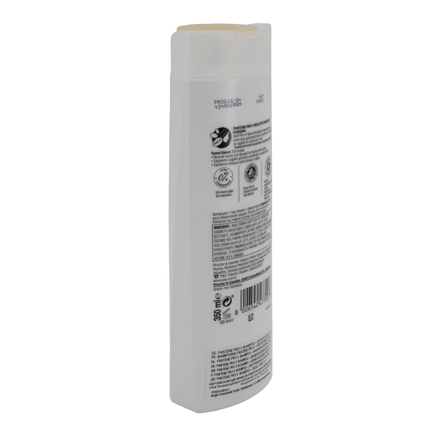 Pantene Pro-V Basic Care Shampoo | Shampoo | 3in1 | 350 ml
