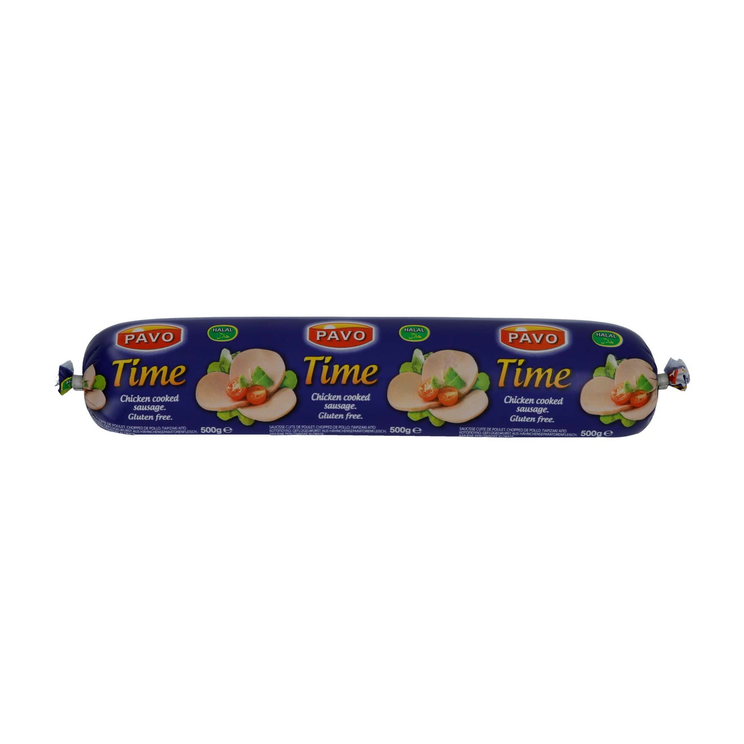 Salsiccia di Pollo Pavo Time | Halal & senza glutine, salsiccia di pollo | 500 g