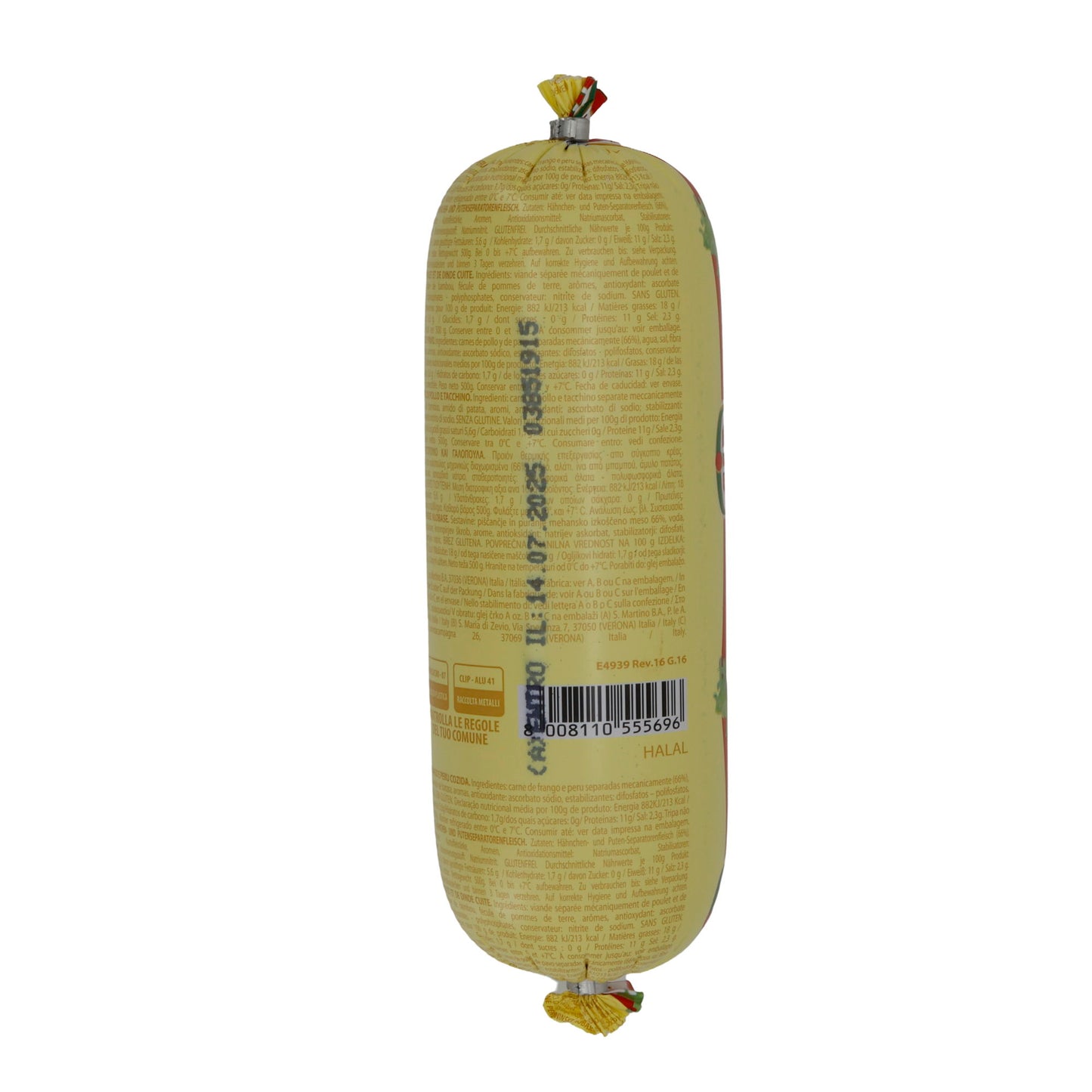Wurstel di pollame AIA Wudy Pop! | Cotto halal, per hot dog e snack | 500 g