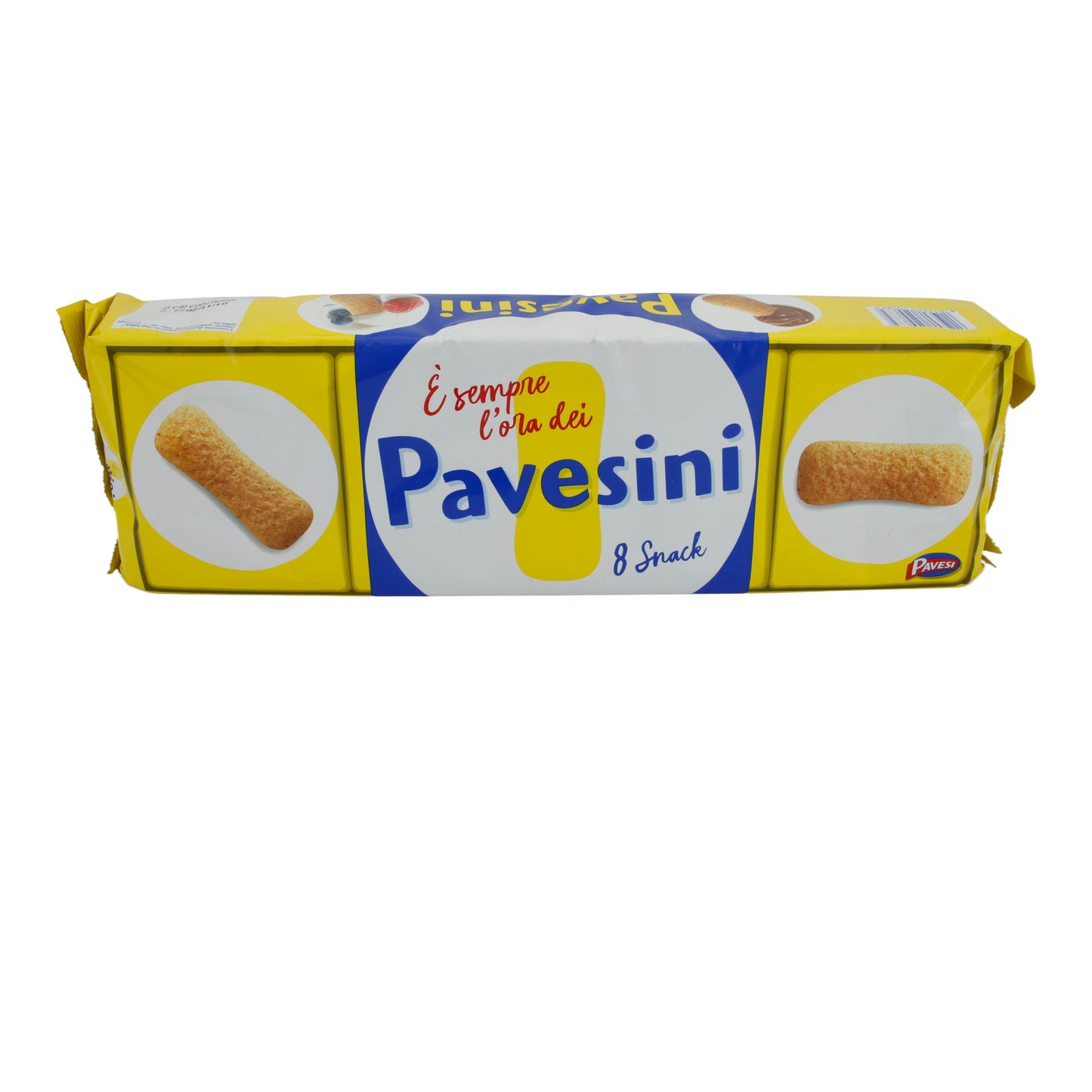 Biskuitstangen Pavesini | 8 Snacks | Lecker, knusprig | 200g