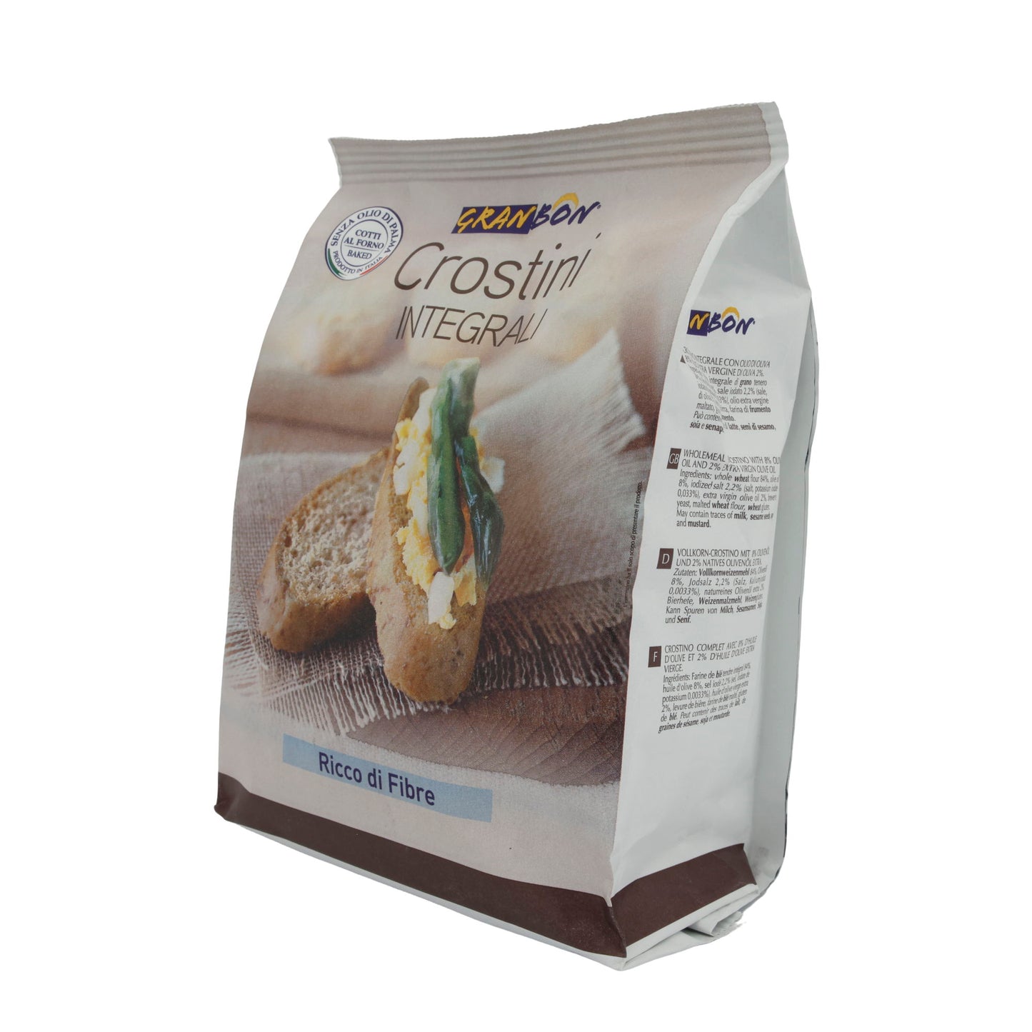 Crostini Granbon | Integrali | Volkoren, met olijfolie | 200g