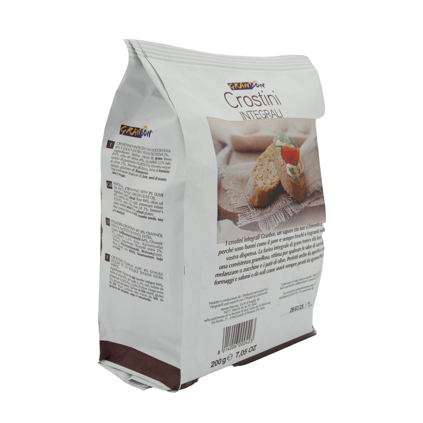 Crostini Granbon | Integrali | Volkoren, met olijfolie | 200g