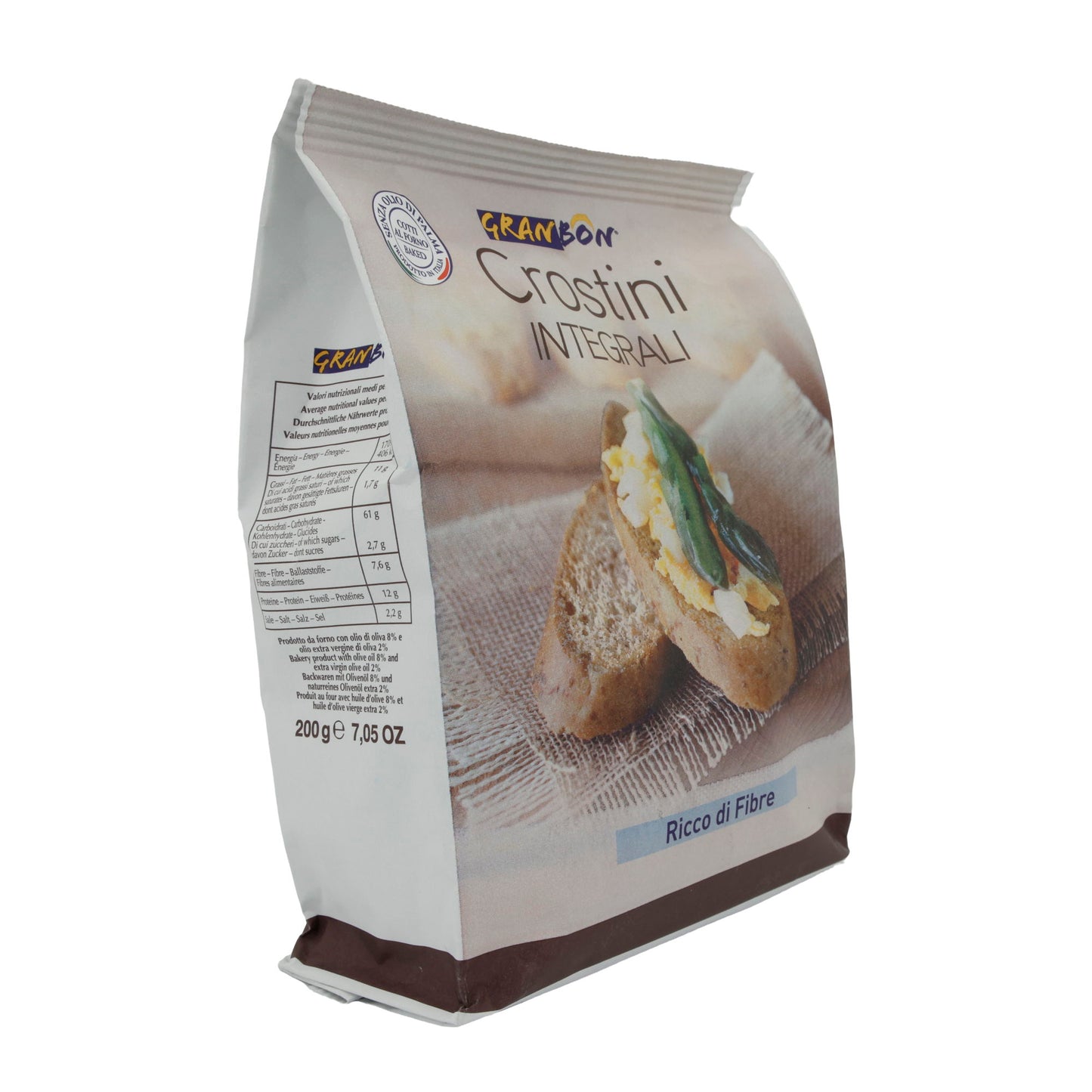Crostini Granbon | Integrali | Volkoren, met olijfolie | 200g