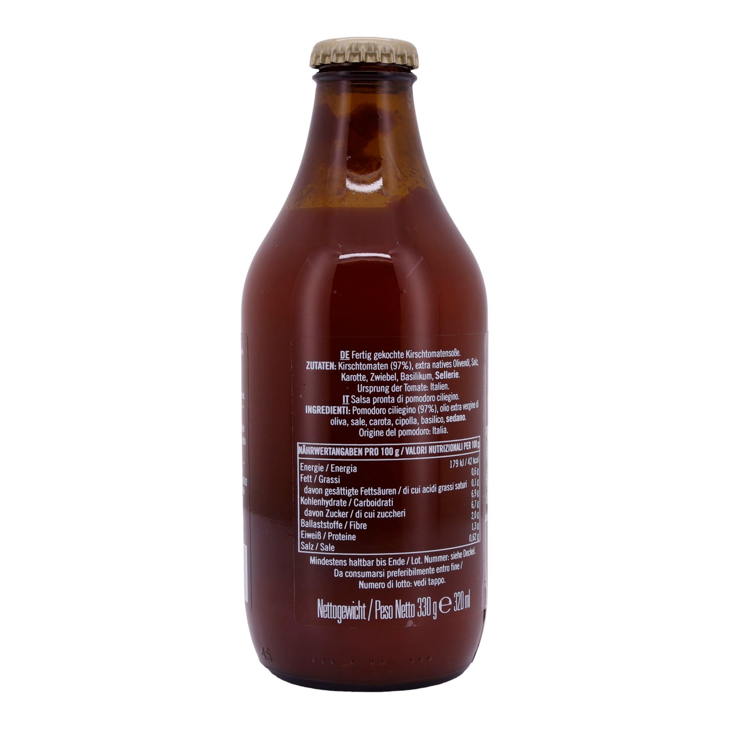 Tomatensauce Agromonte | Kirschtomatensauce | Perfekt für schnelle Gerichte | 330 g