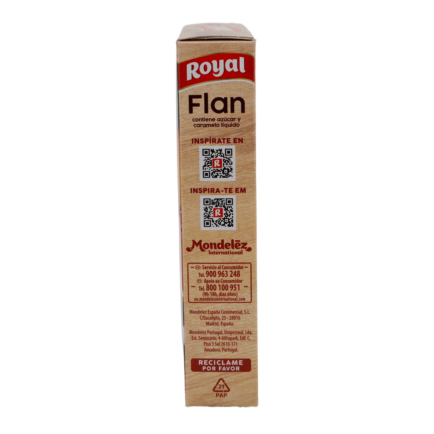 Flan Royal | Con salsa al caramello | Dessert classico dal gusto cremoso, 8 porzioni | 186g