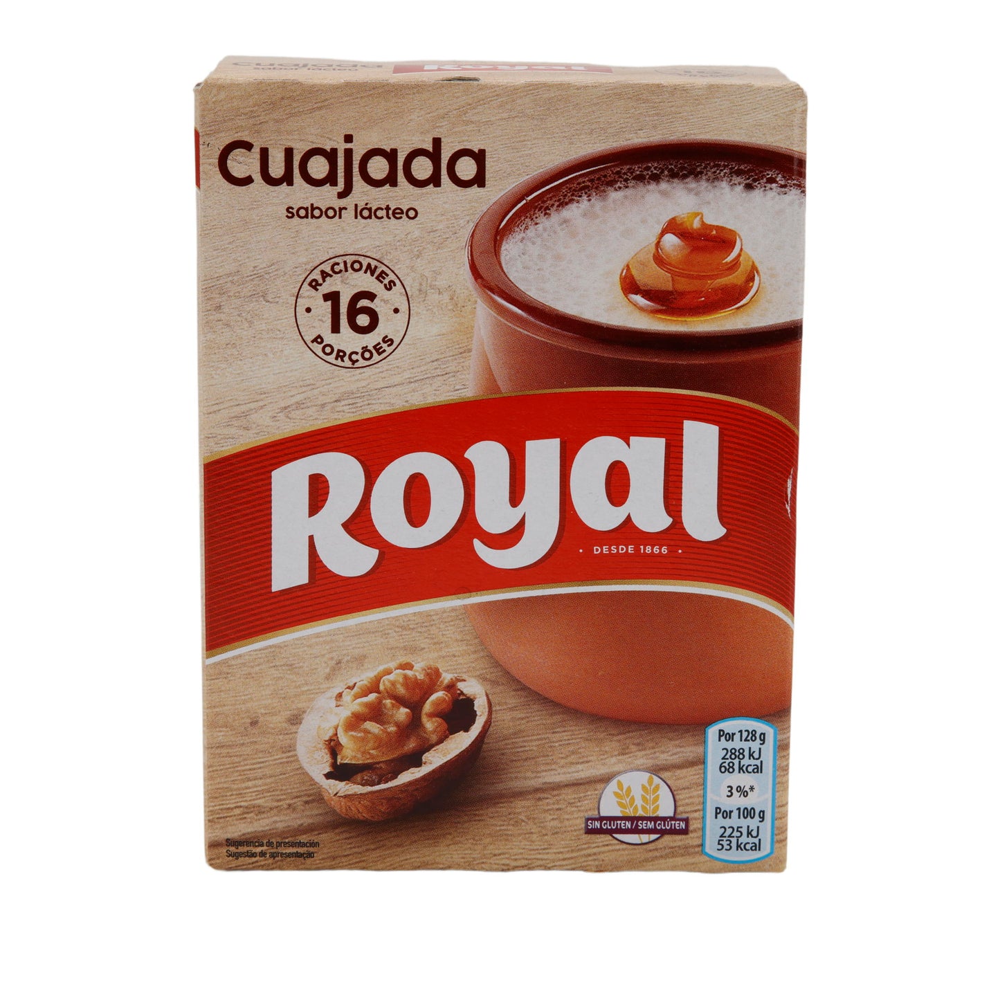 Cuajada Royal | Glutensiz | Hafif süt tadında geleneksel tatlı | 16 Porsiyon