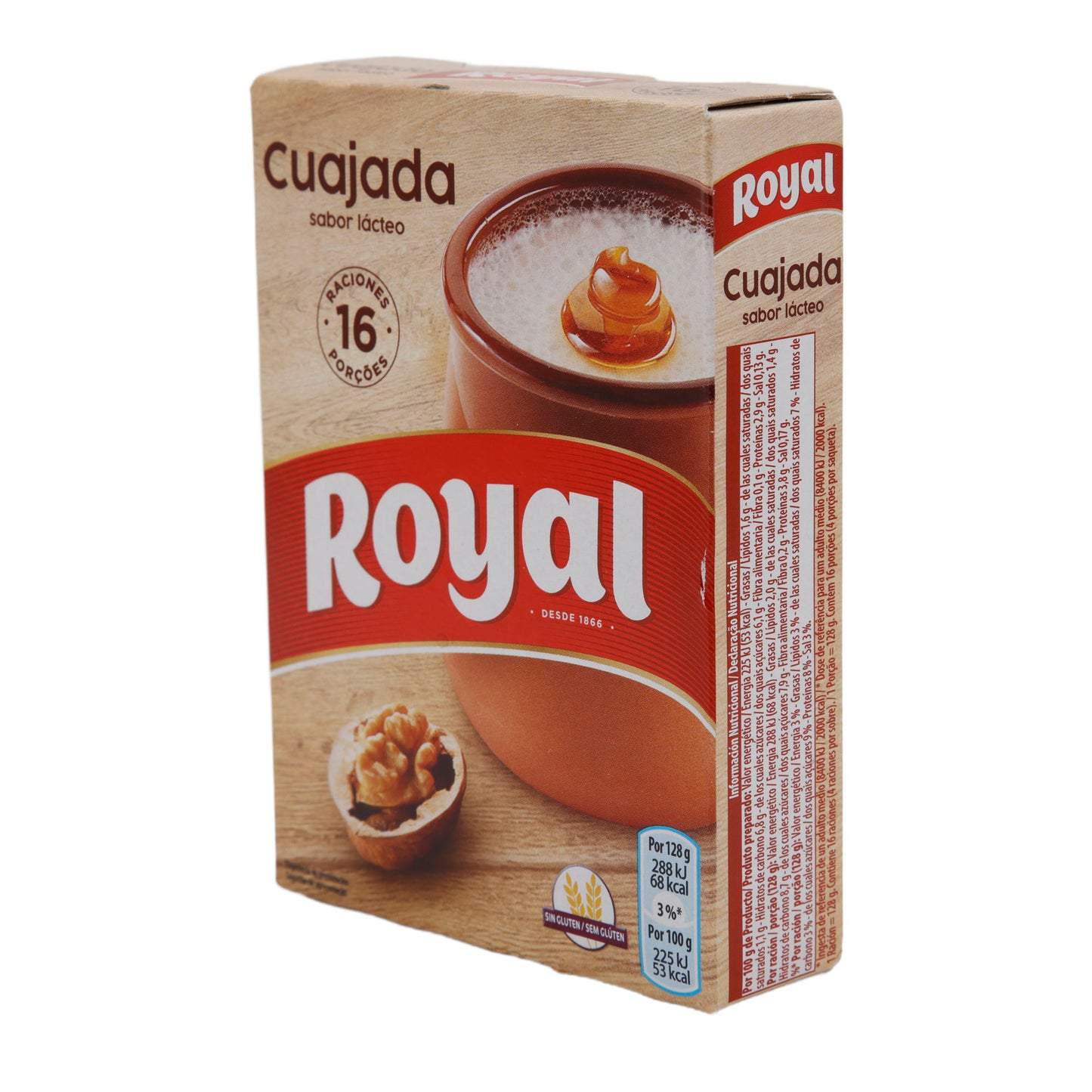 Cuajada Royal | Glutensiz | Hafif süt tadında geleneksel tatlı | 16 Porsiyon