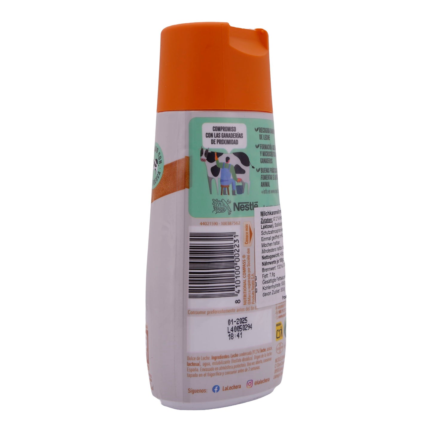 Creme Nestlé La Lechera | Dulce de Leche | Milchkaramellcreme in praktischer Quetschflasche | 450 g