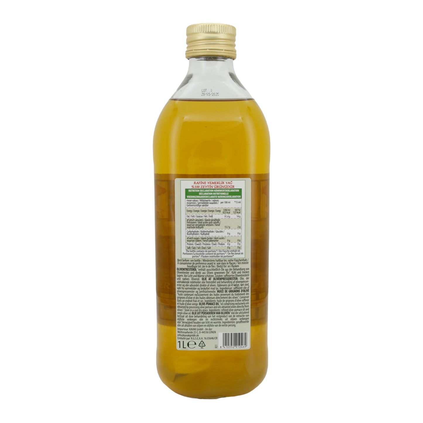 Olio di sansa di oliva Fonte di vita | Olio | Versatile | 1L
