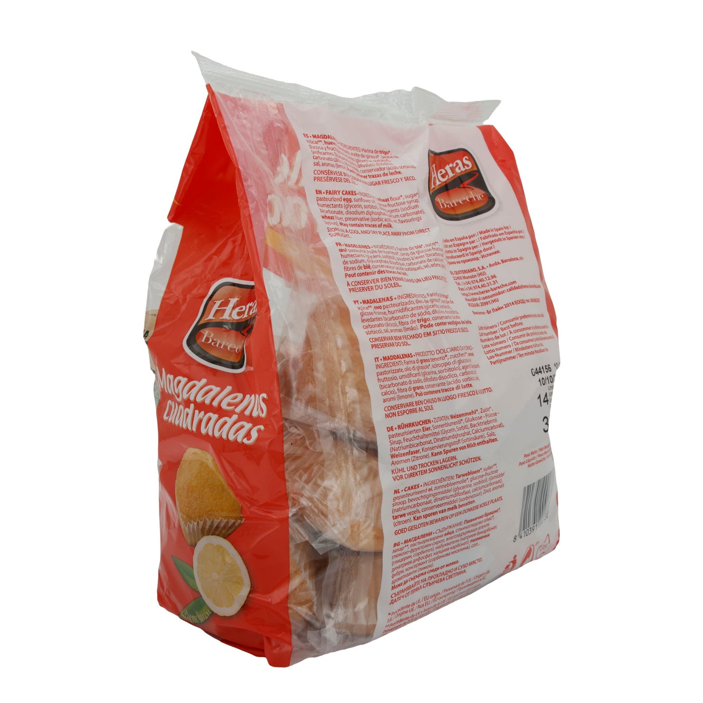 Muffins Heras | Magdalenas Cuadradas | Klassisch, ohne Palmöl | 350 g