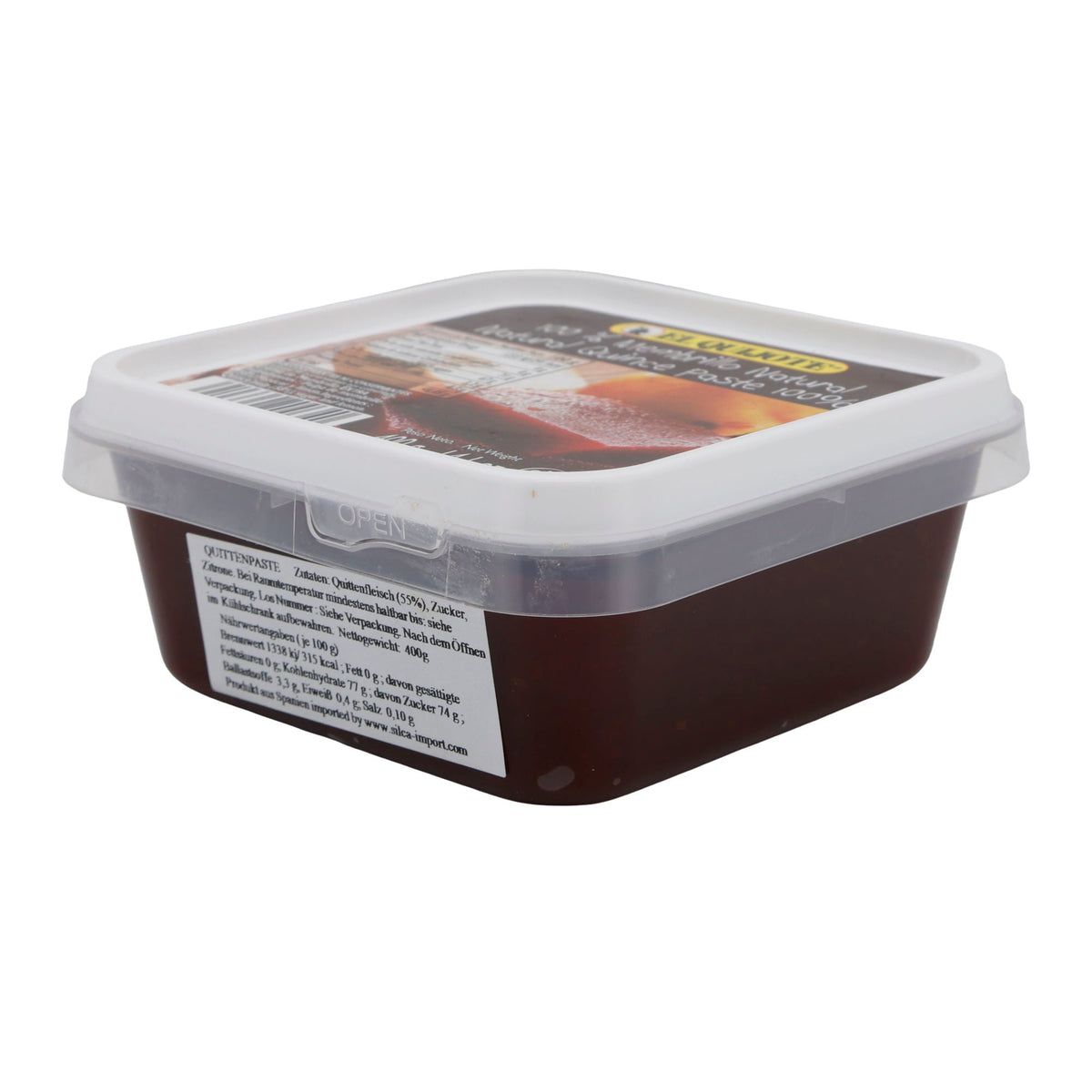 Membrillo Natural | Quittengeschmack | In Pastenform | 400 g EL QUIJOTE