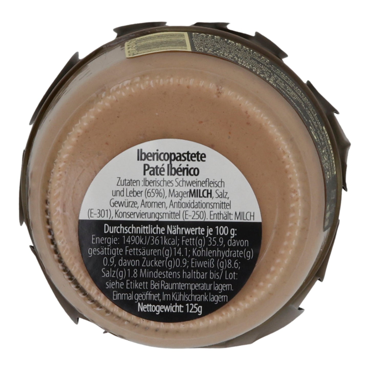 Brotaufstrich Casa Tarradellas | Paté Ibérico | Würziger Geschmack | 125g Glas