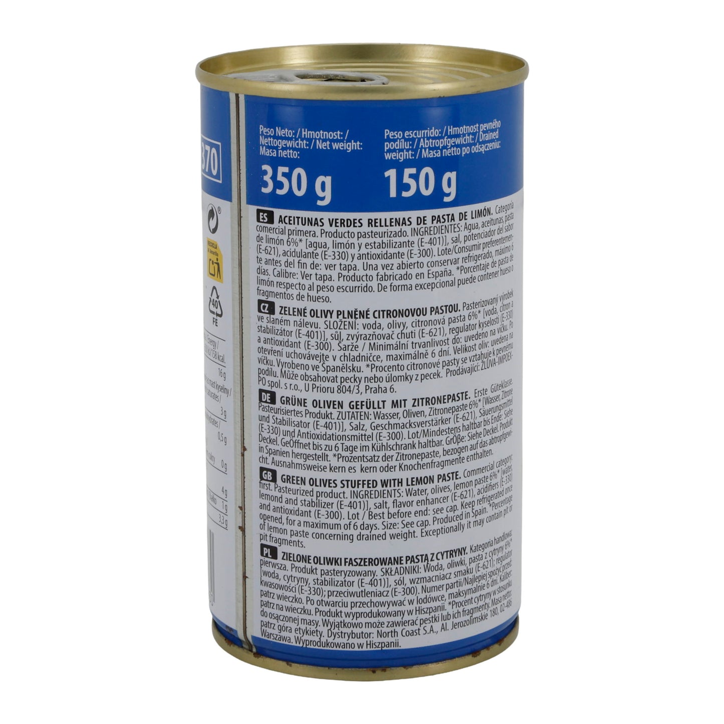 OLIVEN GEVULD MET CITROEN 350G