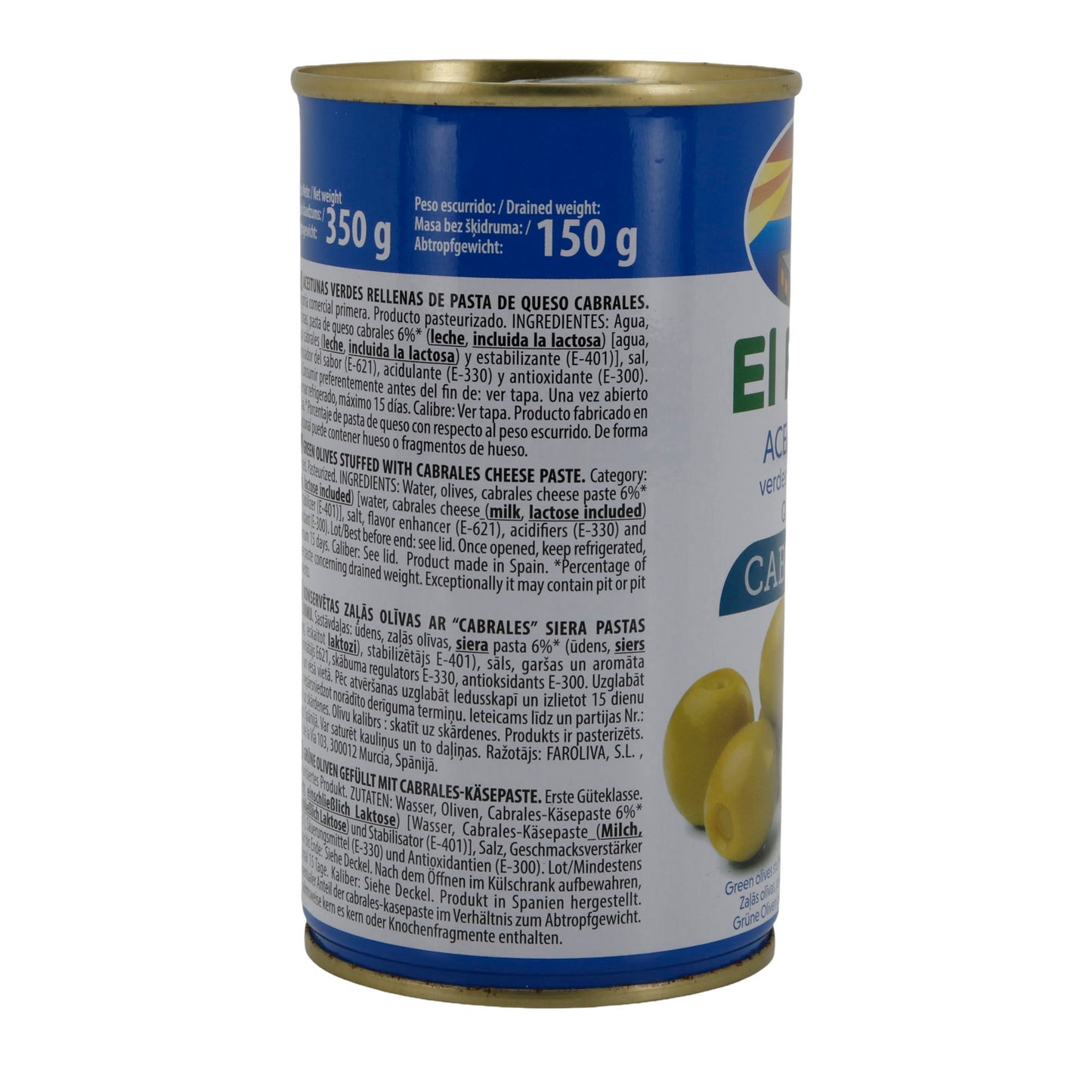 OLIJVEN GEVULD MET KAASPASTEI 350G