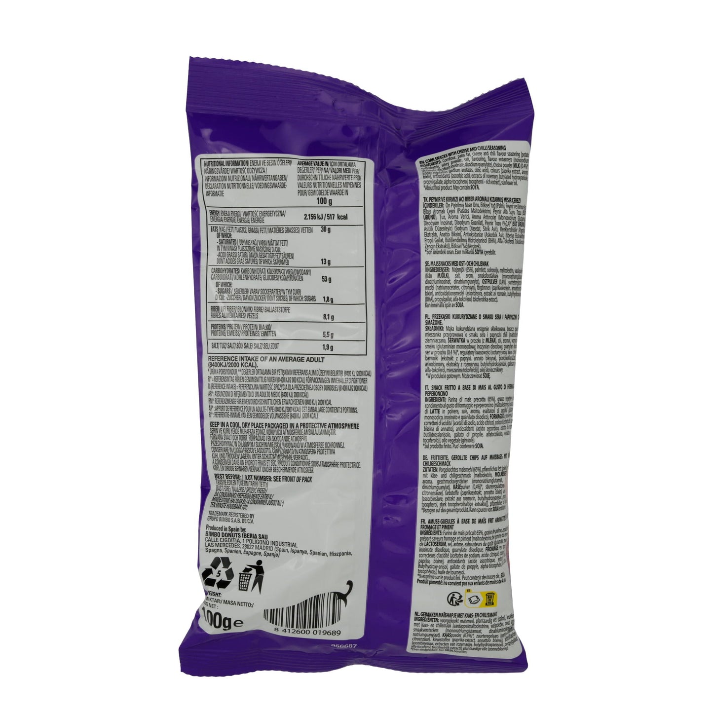 Tortilla-Rollen Takis | Volcano | Scharf, Chili-Limetten-Geschmack | 100g TAKIS