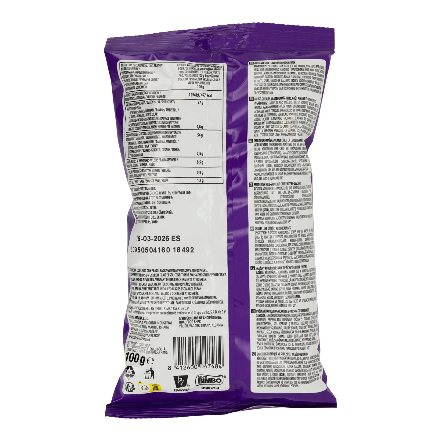 Takis Tortilla-Rollen | Blue Heat | Extrem scharf, Chili-Limetten-Geschmack | 100 g