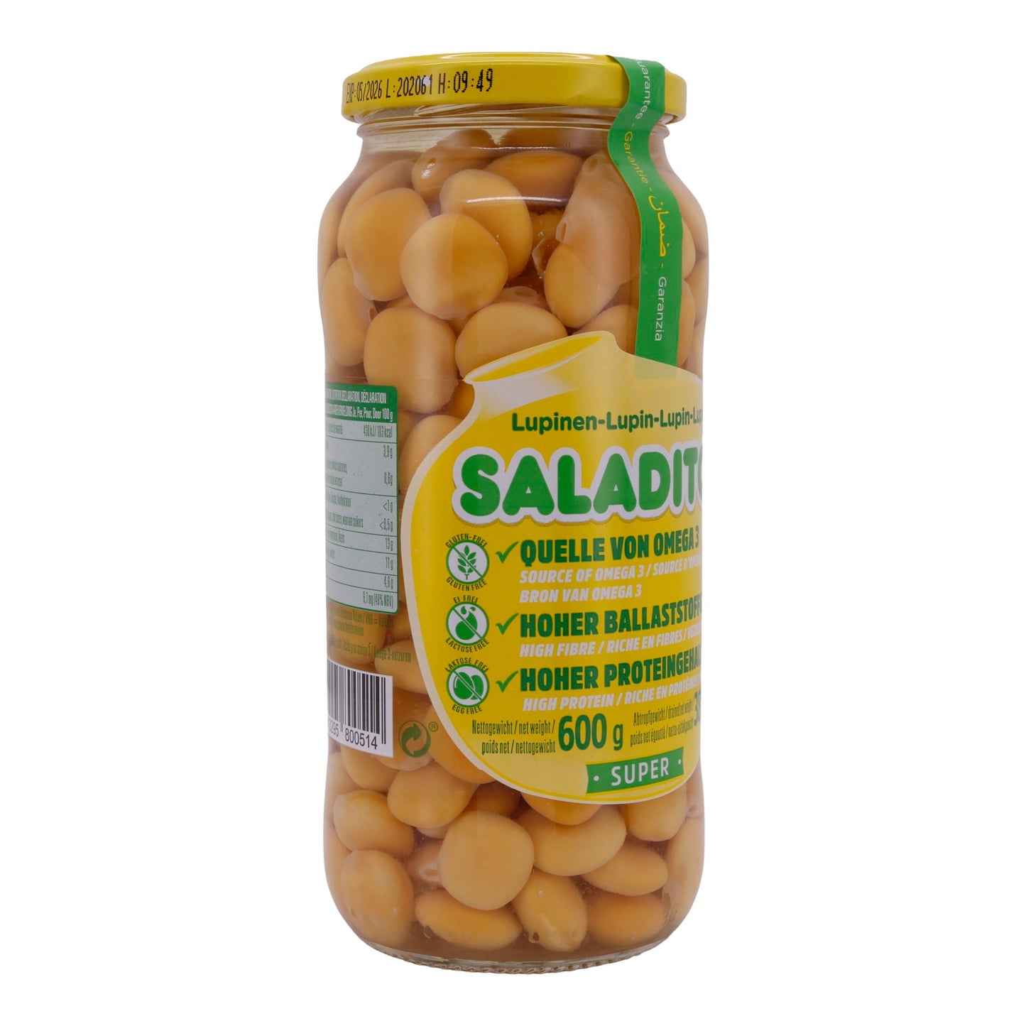 Lupinen Saladitos | Snack | Protein- & ballaststoffreich | 600 g SALADITOS