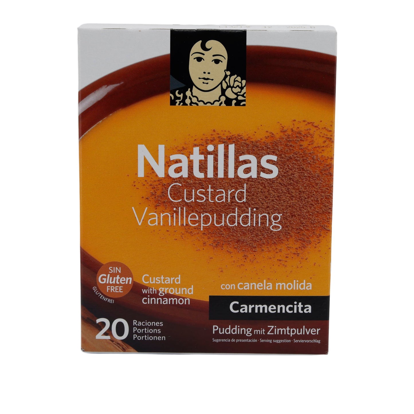Vanilya pudingi Natillas Kreması tarçınlı | Glutensiz | 20 Porsiyon
