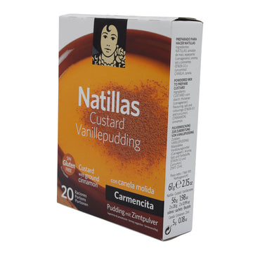 Vanillepudding Natillas Custard mit Zimt | Glutenfrei | 20 Portionen