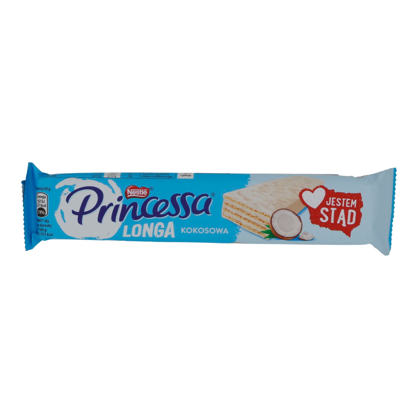 Waffelriegel Nestlé Princessa Longa Kokos | Süßware | mit Kokosfüllung | 40 g
