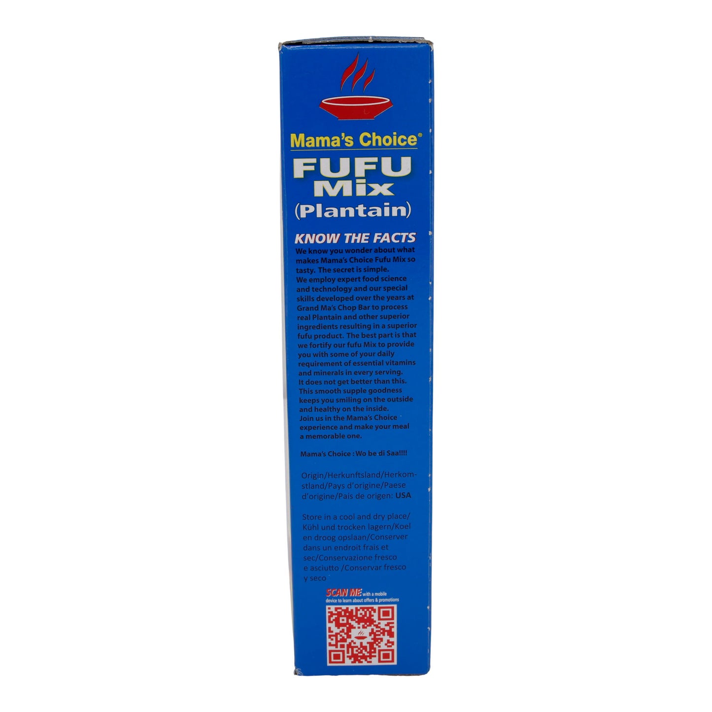 Mix per Fufu Mama's Choice (Platano) | Mix di Farina di Platano Arricchita per Fufu | 624 g