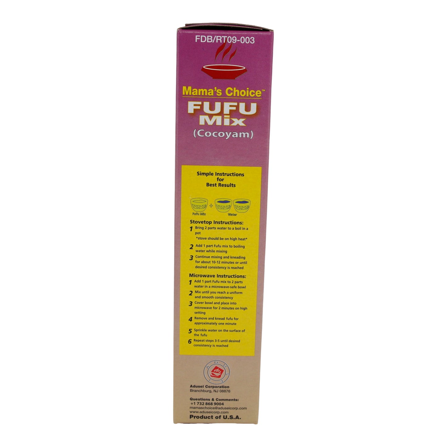Farina di Fufu Mama's Choice | Mix di Fufu Cocoyam | Senza glutine, arricchito con platano e igname | 624g