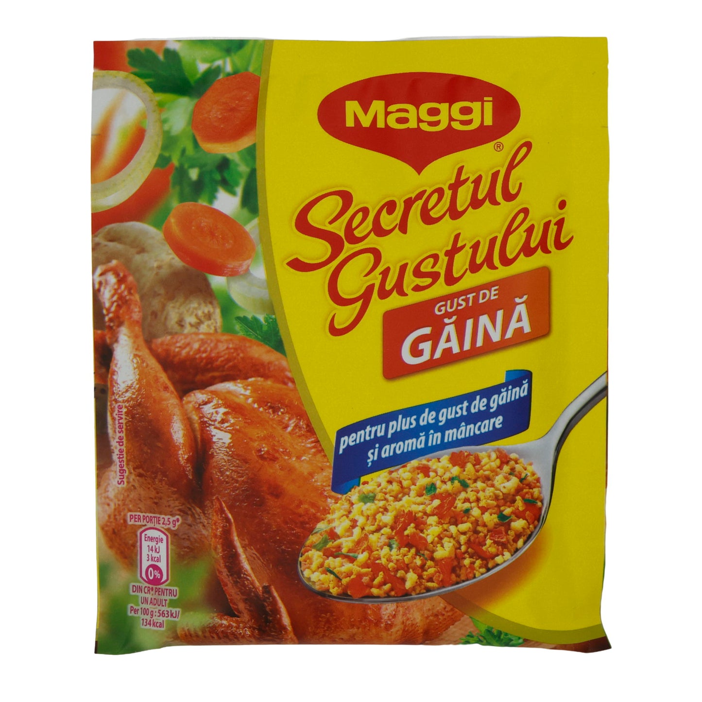 Würzmittel Maggi Secretul Gustului | Hühnergeschmack | Intensiver Geschmack für Gerichte | 75 g