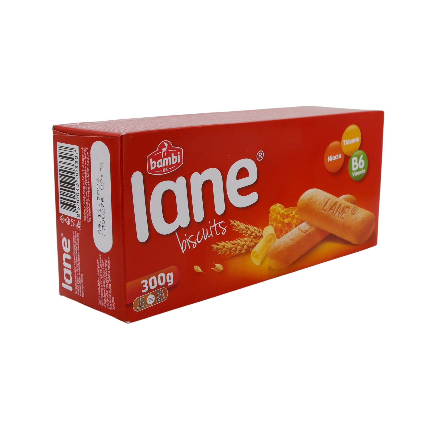 Biscotti Bambi Lane | Biscotti | Con vitamina B6, niacina e tiamina | 300 g