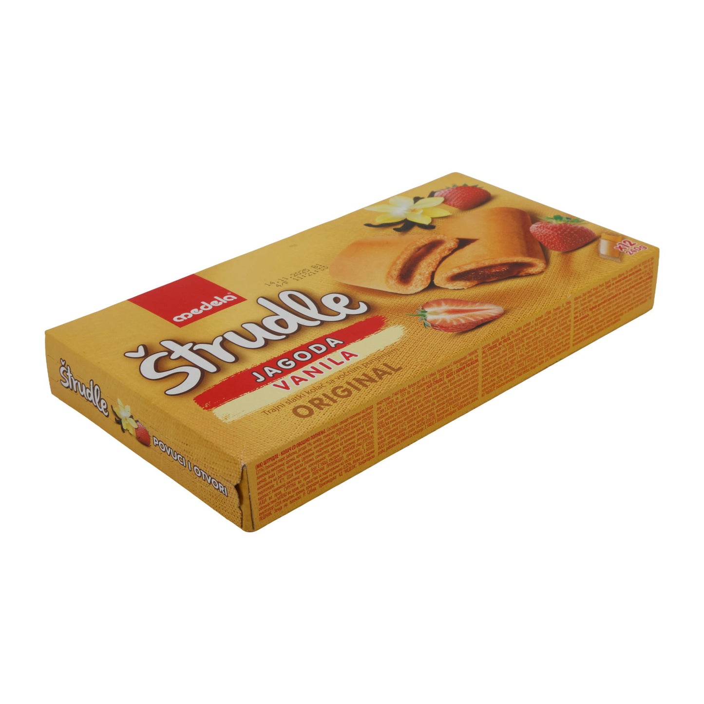 Gebäck Medela Strudle Jagoda Vanila | Mit Erdbeerfüllung | 240g MEDELA