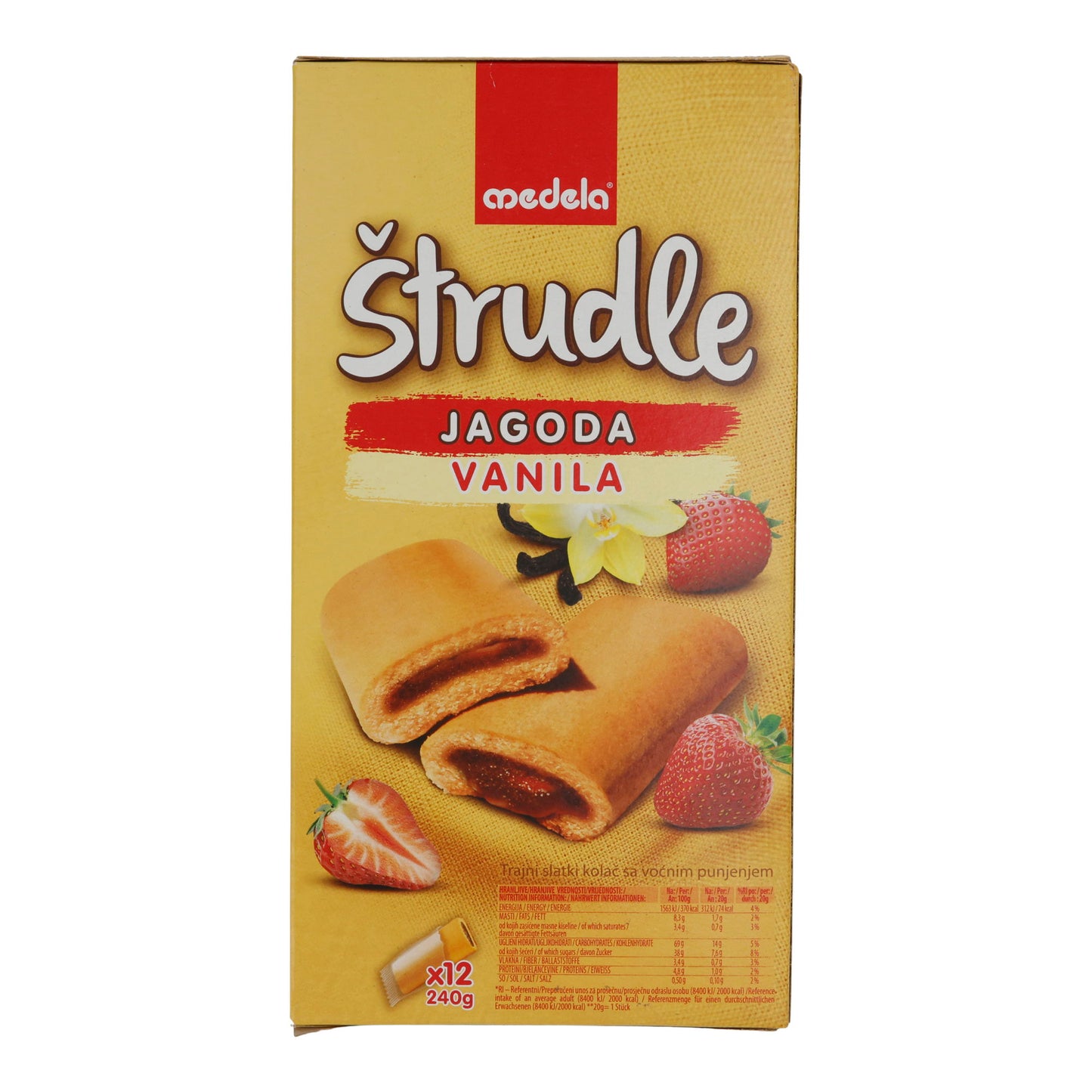 STRUDLEGEBAECK JAGODA VANILA & ERDBEERE