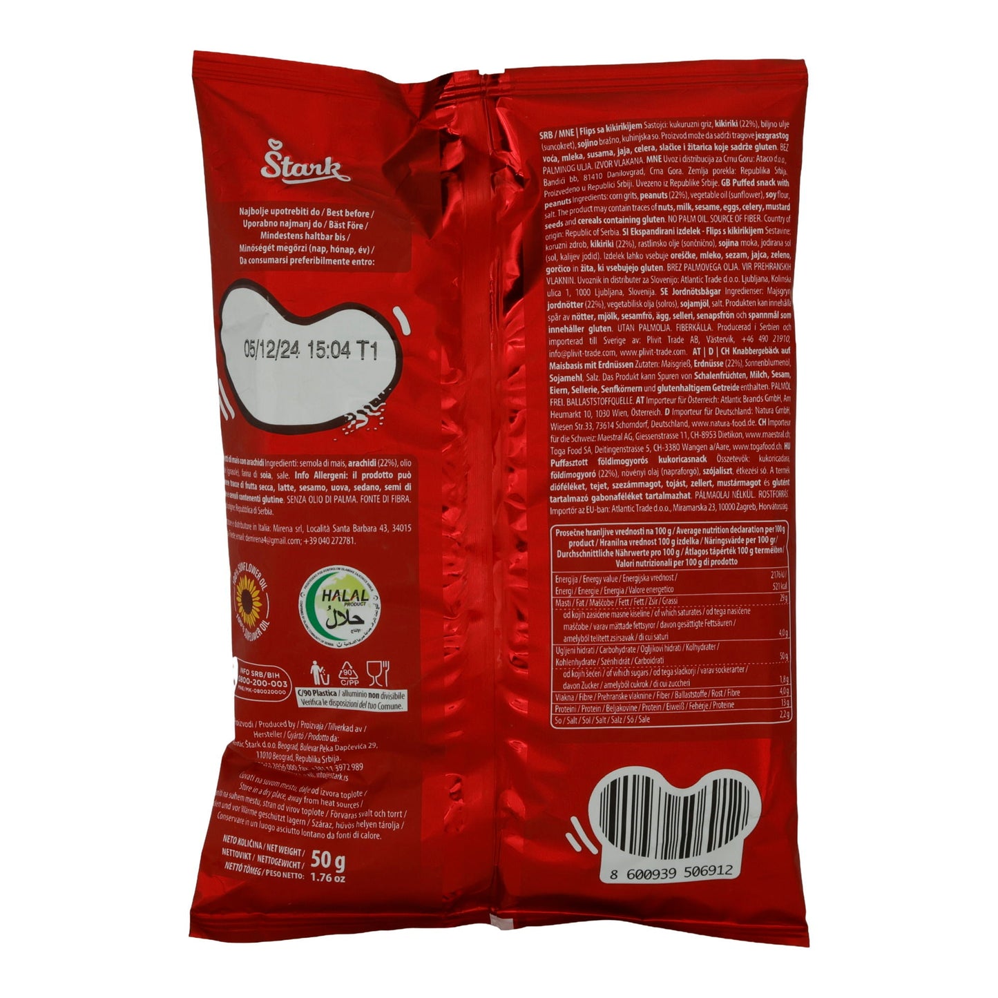 Maisflips Smoki | Original | Knusprig, ofengebacken, ohne Palmöl | 50 g STARK