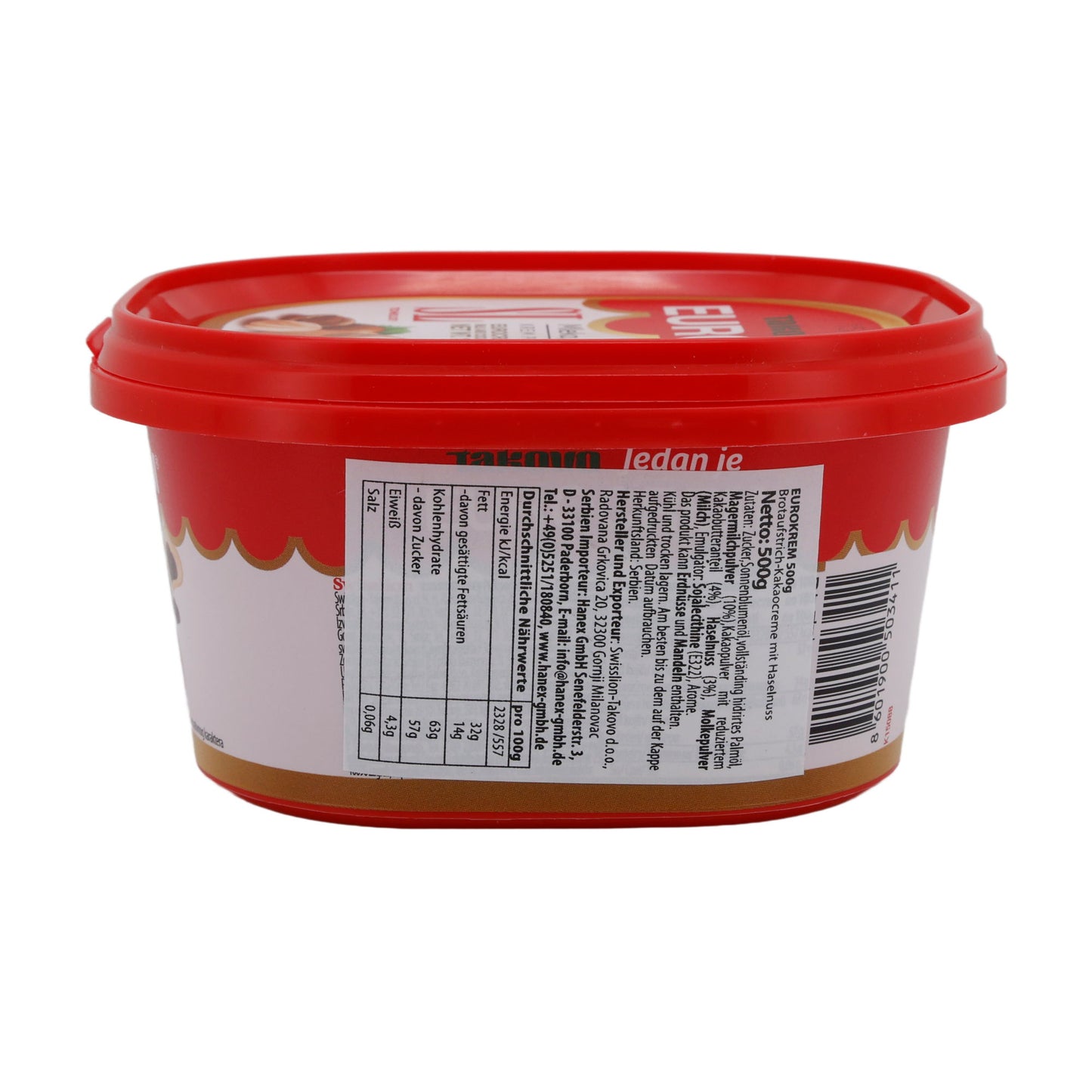 Crema di nocciole e cacao Swisslion Takovo | Creme | Eurocrem Spalmabile | 500 g
