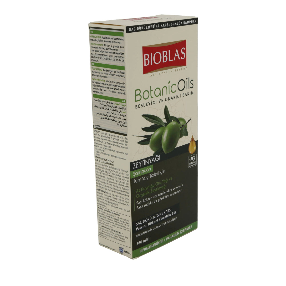 Shampoo Bioblas BotanicOils Olivenöl Shampoo | Shampoo | 360 ml BIOBLAS