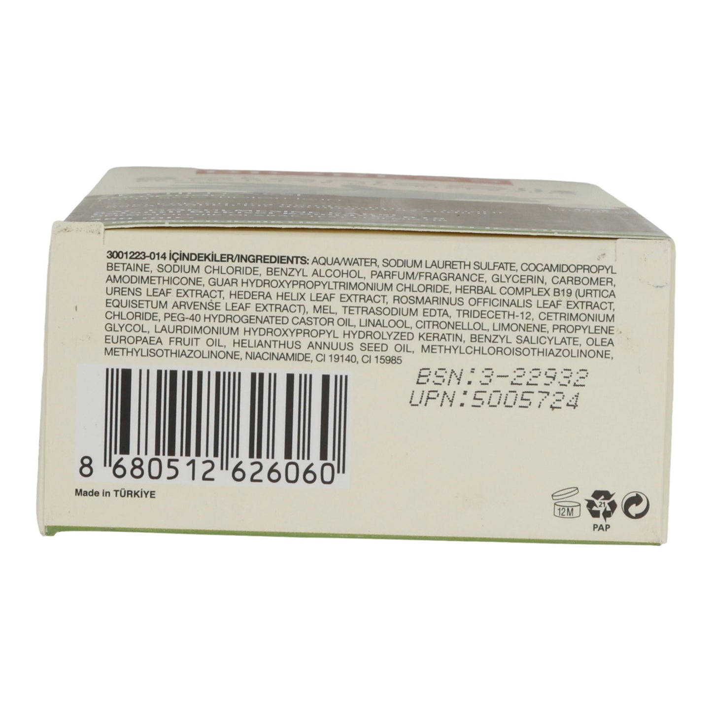 Shampoo Bioblas BotanicOils Olivenöl Shampoo | Shampoo | 360 ml BIOBLAS