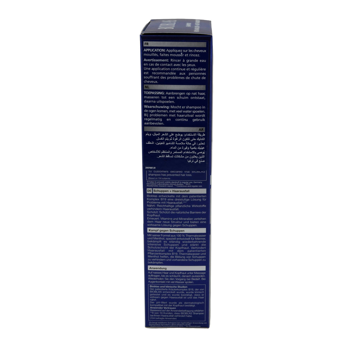 Shampoo Bioblas For Men | Gegen Schuppen & Haarausfall Menthol | 360 ml BIOBLAS