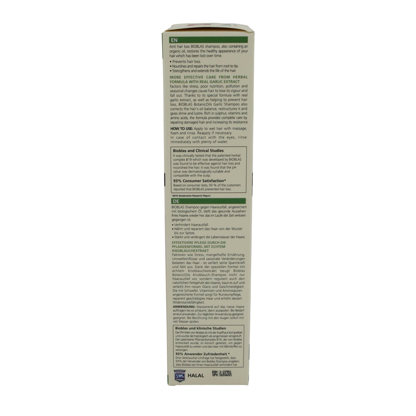 Shampoo Bioblas BotanicOils Knoflook-Shampoo | Shampoo | 500 ml