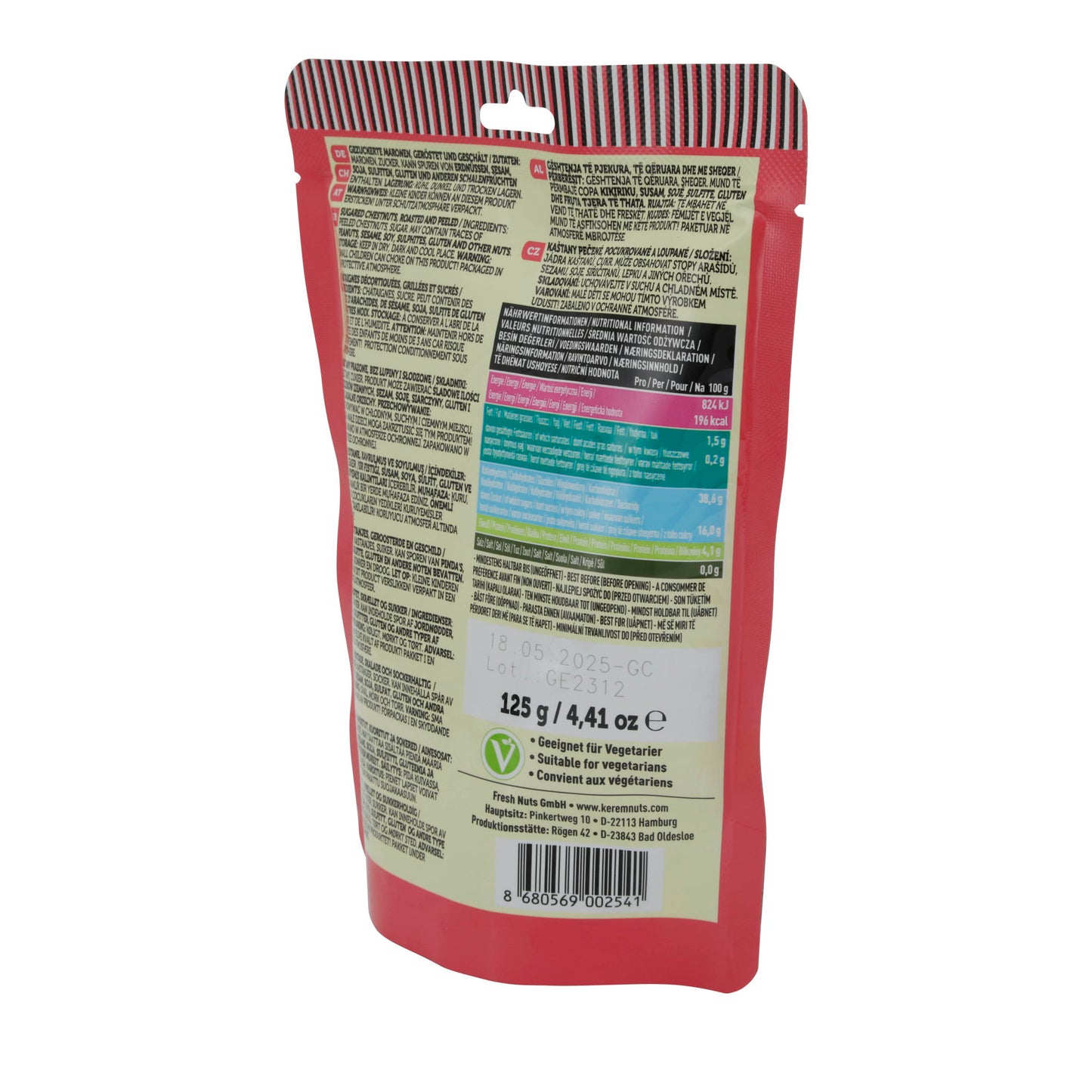 Maronen Kerem | Kestane | Kavrulmuş, soyulmuş ve şekerlenmiş | 125g