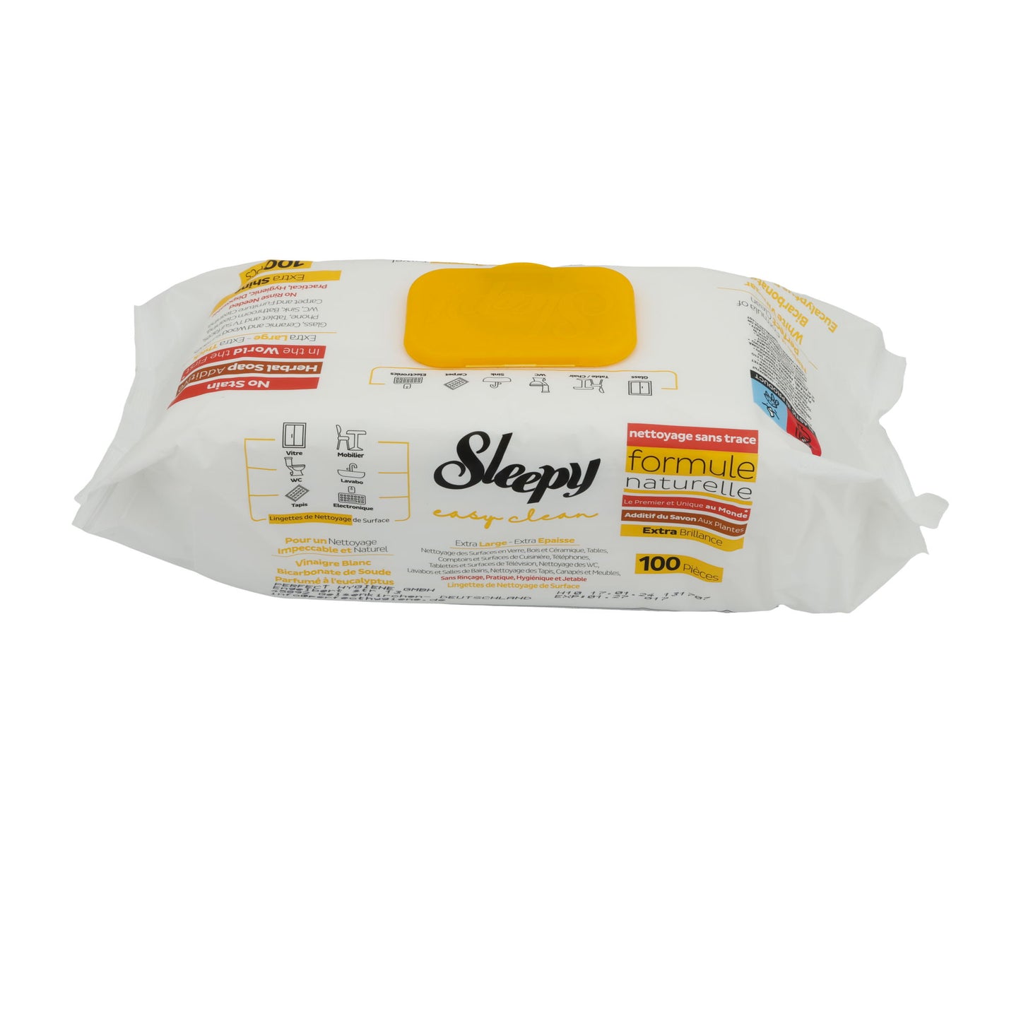 Panni per la pulizia Sleepy Easy Clean | Superfici | Con sapone alle erbe | 100 pezzi