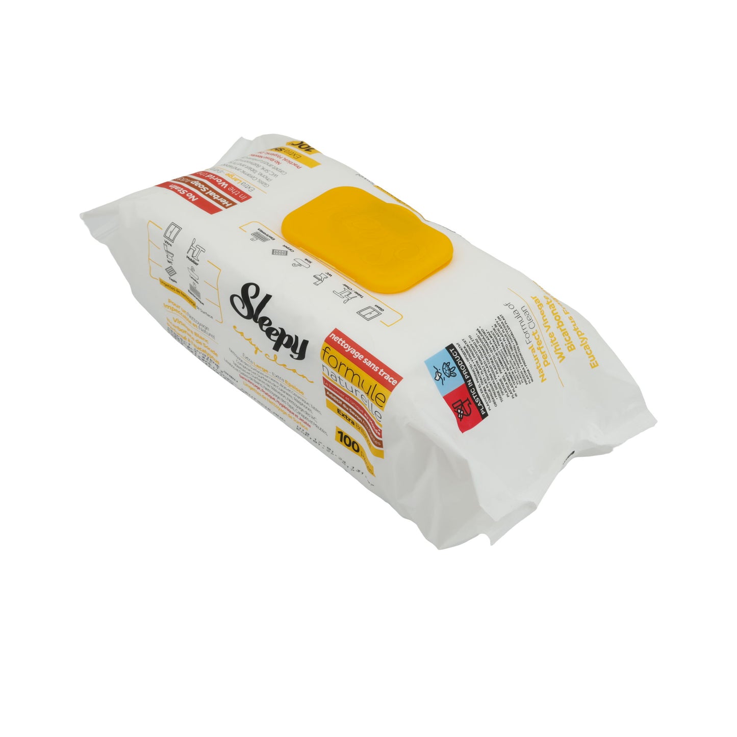 Panni per la pulizia Sleepy Easy Clean | Superfici | Con sapone alle erbe | 100 pezzi
