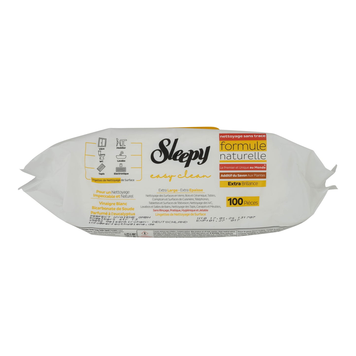 Panni per la pulizia Sleepy Easy Clean | Superfici | Con sapone alle erbe | 100 pezzi