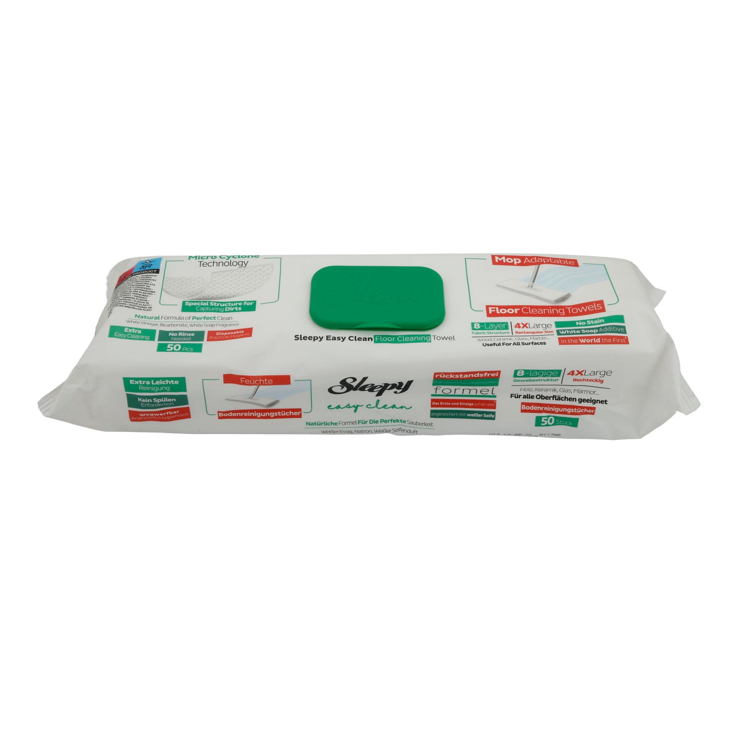 Reinigungstücher Sleepy Easy Clean | Boden | Extra groß | 50 Stück