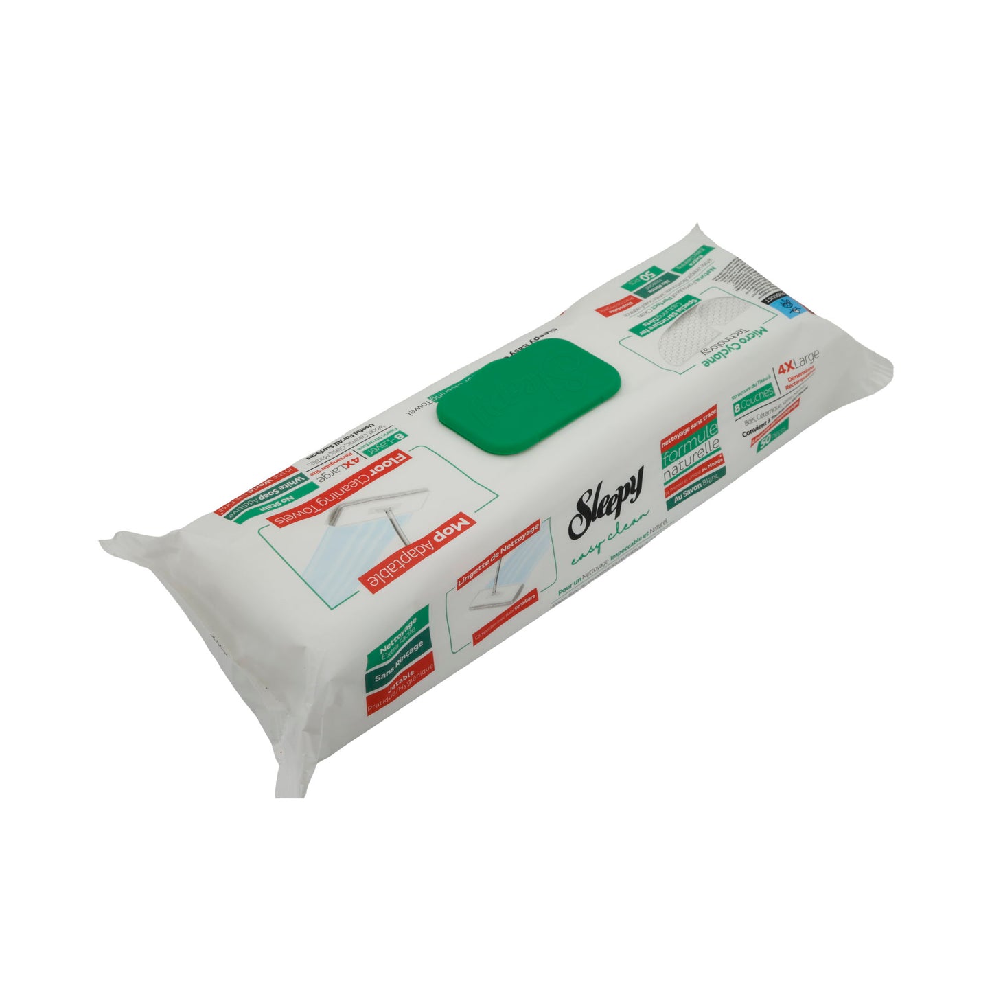 Reinigungstücher Sleepy Easy Clean | Boden | Extra groß | 50 Stück