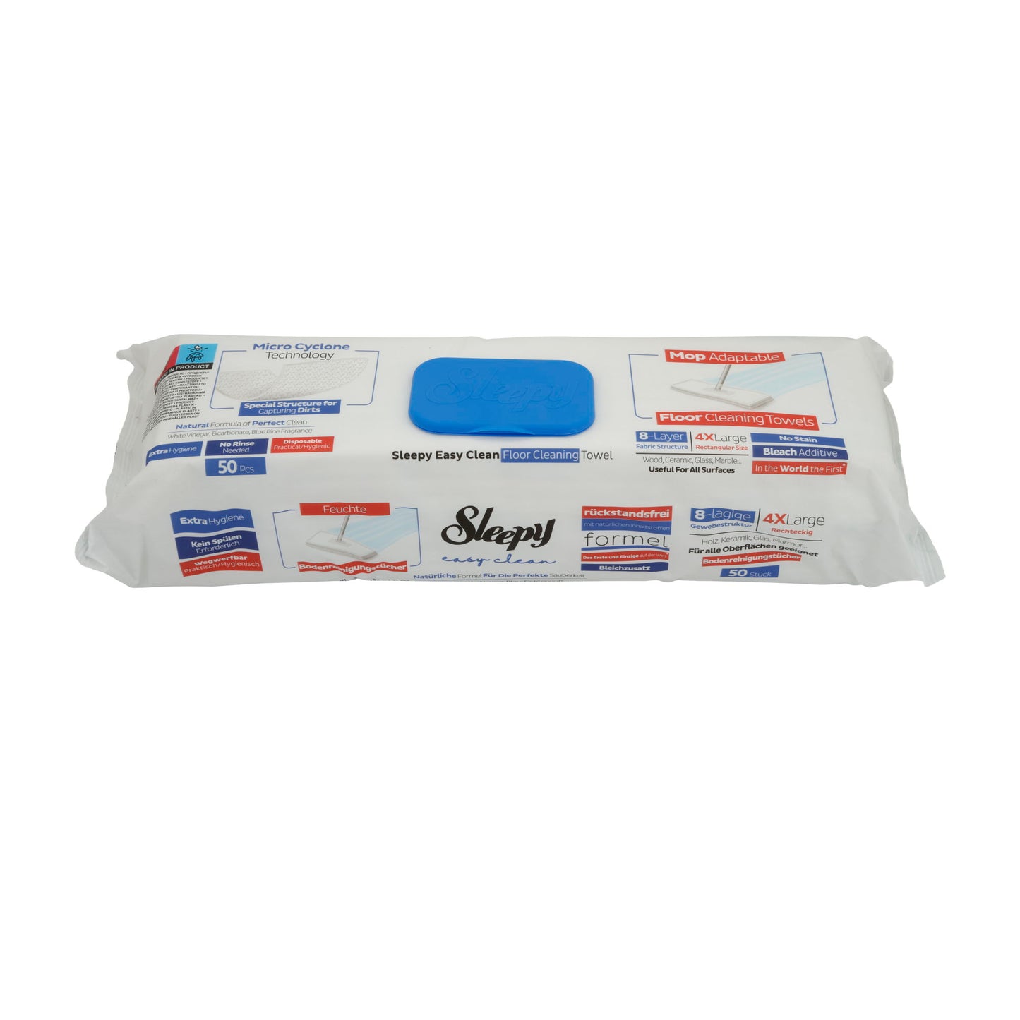 Lingettes de nettoyage Sleepy Easy Clean | Sol | Extra grand | 50 pièces