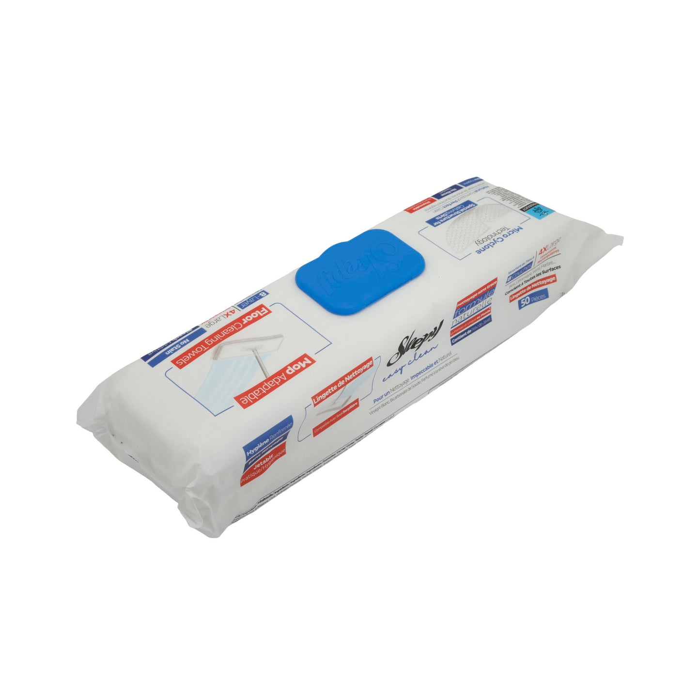 Lingettes de nettoyage Sleepy Easy Clean | Sol | Extra grand | 50 pièces