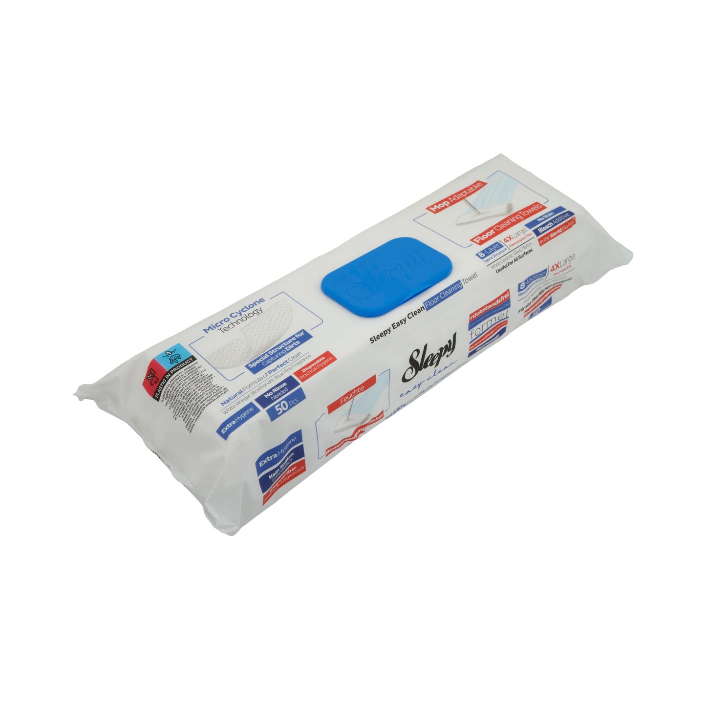 Lingettes de nettoyage Sleepy Easy Clean | Sol | Extra grand | 50 pièces