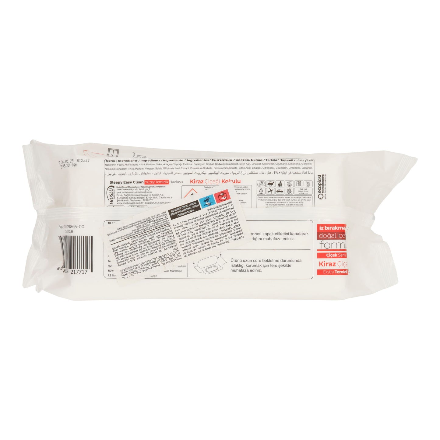 Reinigungstücher Sleepy Easy Clean | Feuchttücher Rot für Oberflächen | 100 Stück