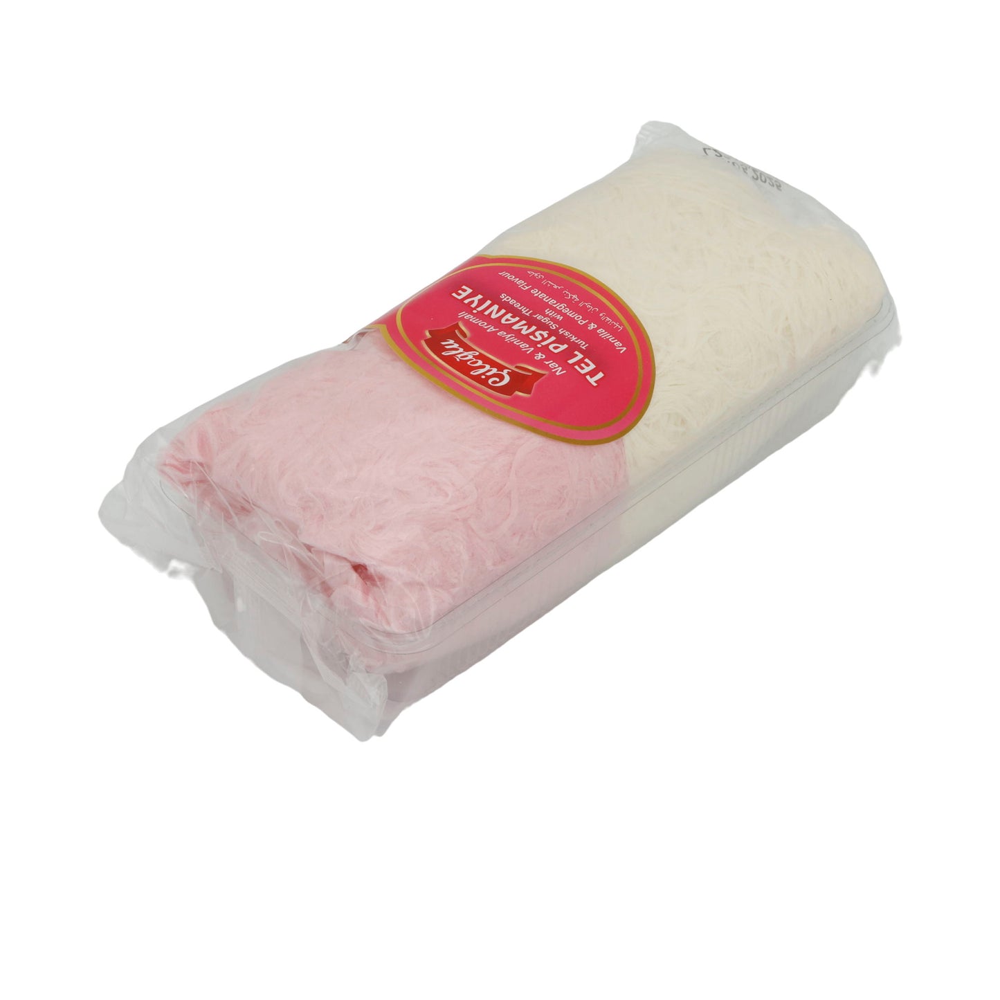 Zuckerfäden Giloğlu | Tel Pişmaniye | Türkische Zuckerfäden mit Granatapfel- und Vanillearoma | 250 g Packung