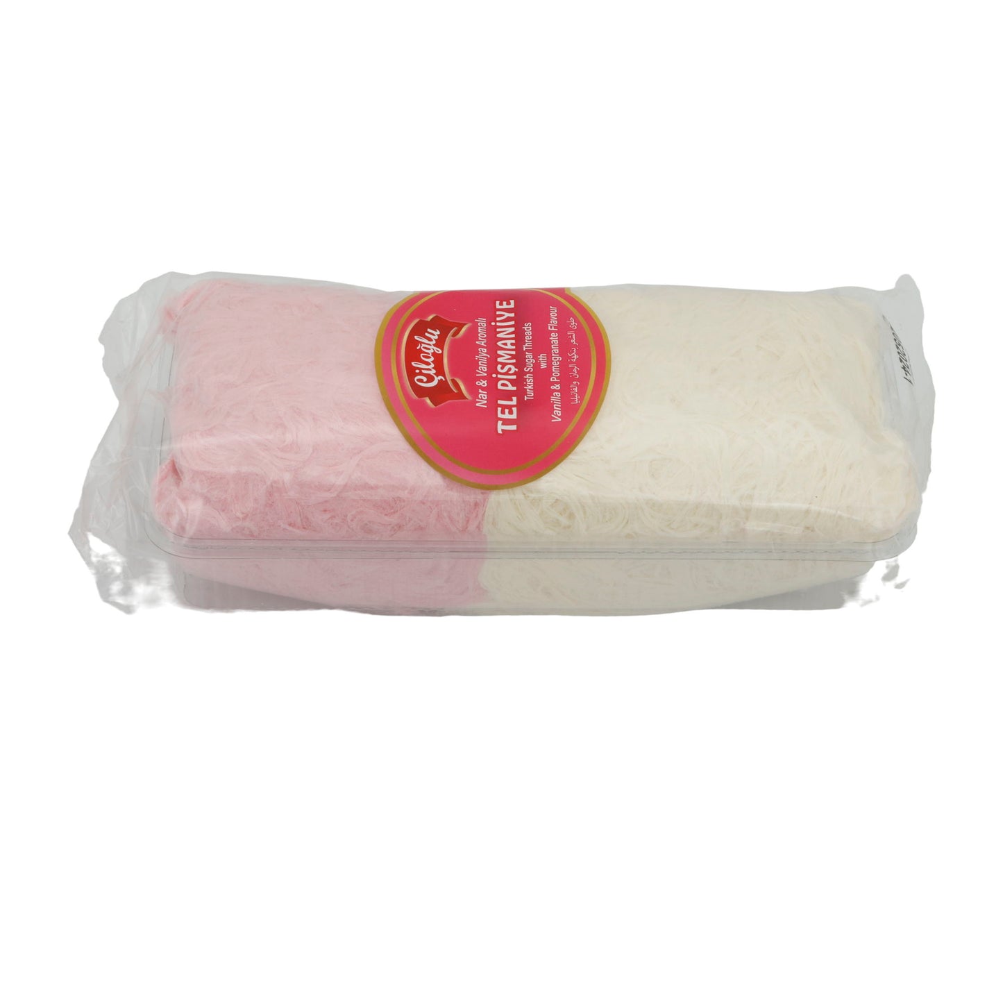 Zuckerfäden Giloğlu | Tel Pişmaniye | Türkische Zuckerfäden mit Granatapfel- und Vanillearoma | 250 g Packung