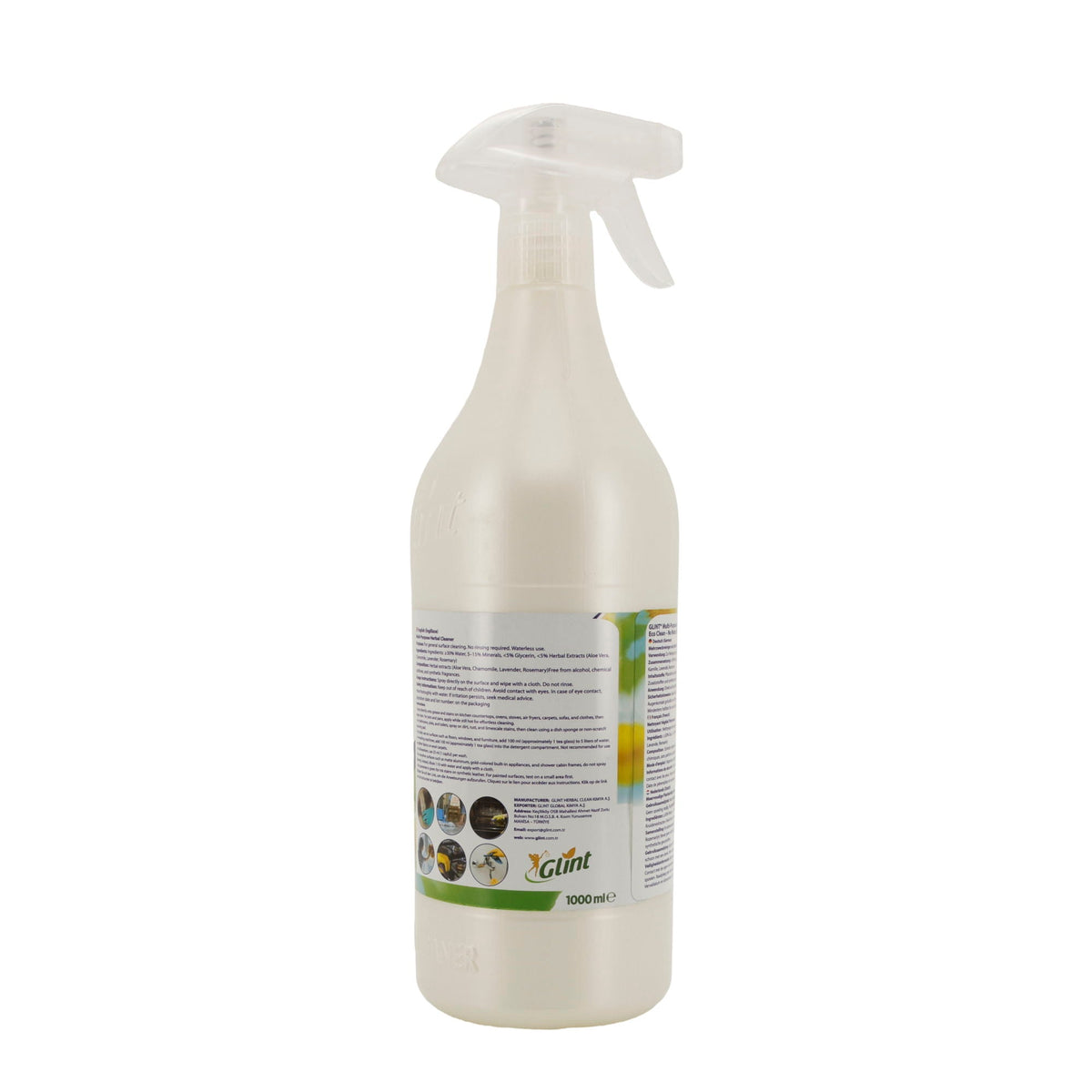 Glint Mehrzweck Pflanzenreiniger 1000ml – 100% natürlich & vegan, für alle Oberflächen Glint